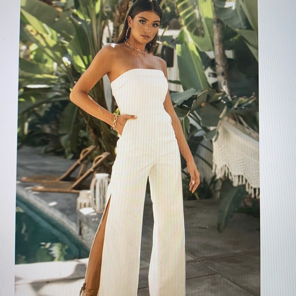JAUS white jumpsuit